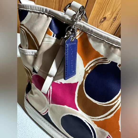 Coach Signature Multicolor Monogram Purse - Picture 4 of 9